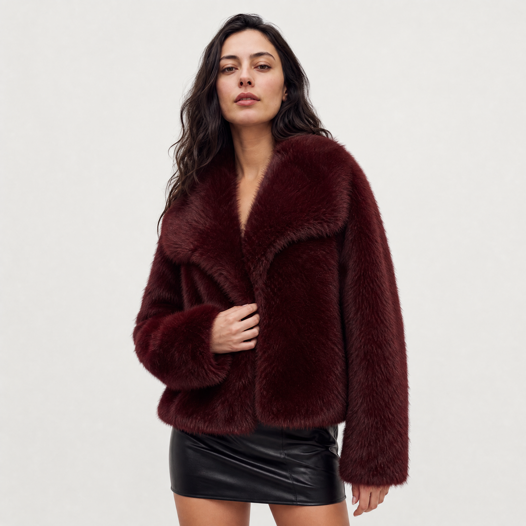 Women's Stylish Faux Fur Coat