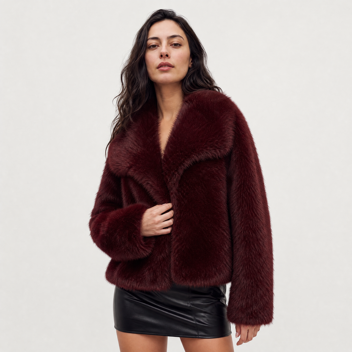 Women's Stylish Faux Fur Coat