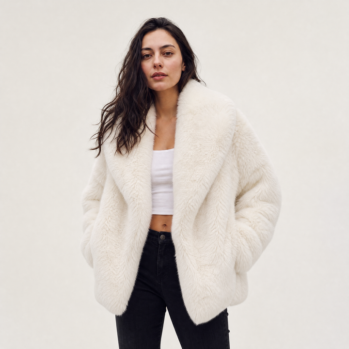 Women's Stylish Faux Fur Coat