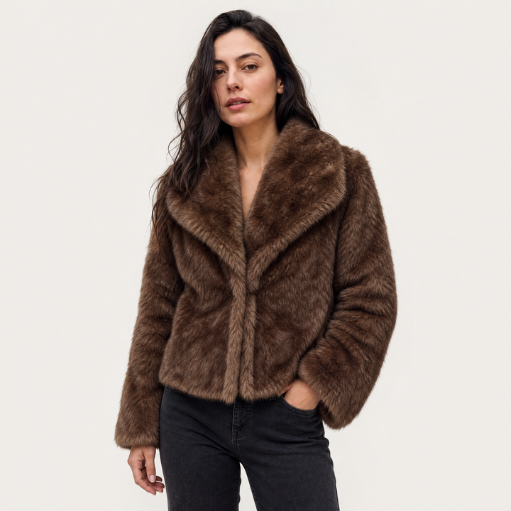 Women's Stylish Faux Fur Coat