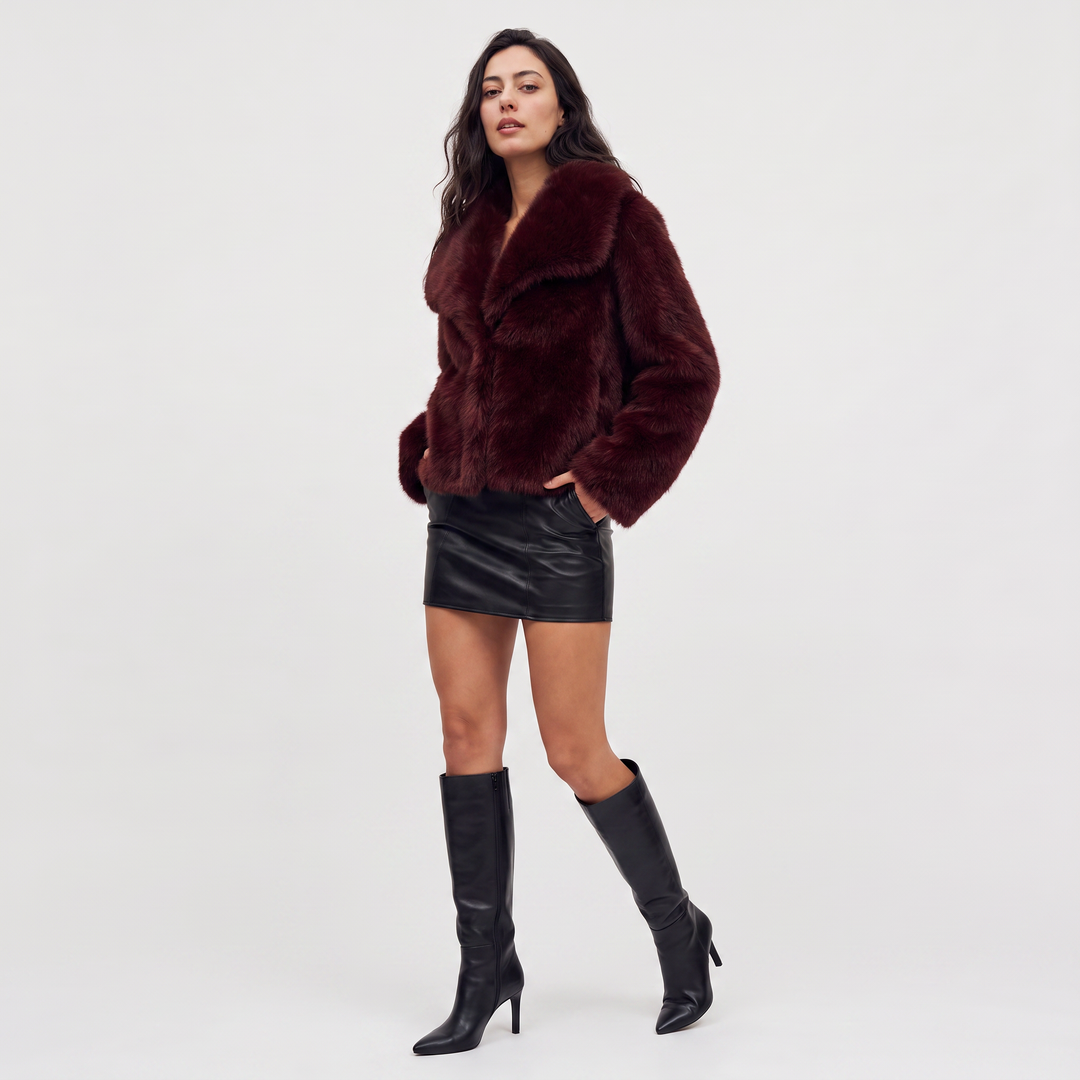 Women's Stylish Faux Fur Coat