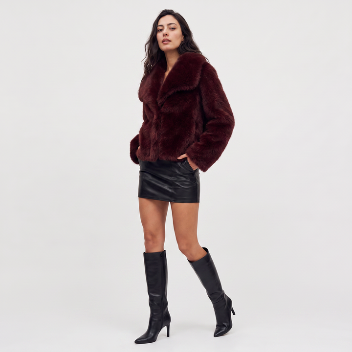 Women's Stylish Faux Fur Coat