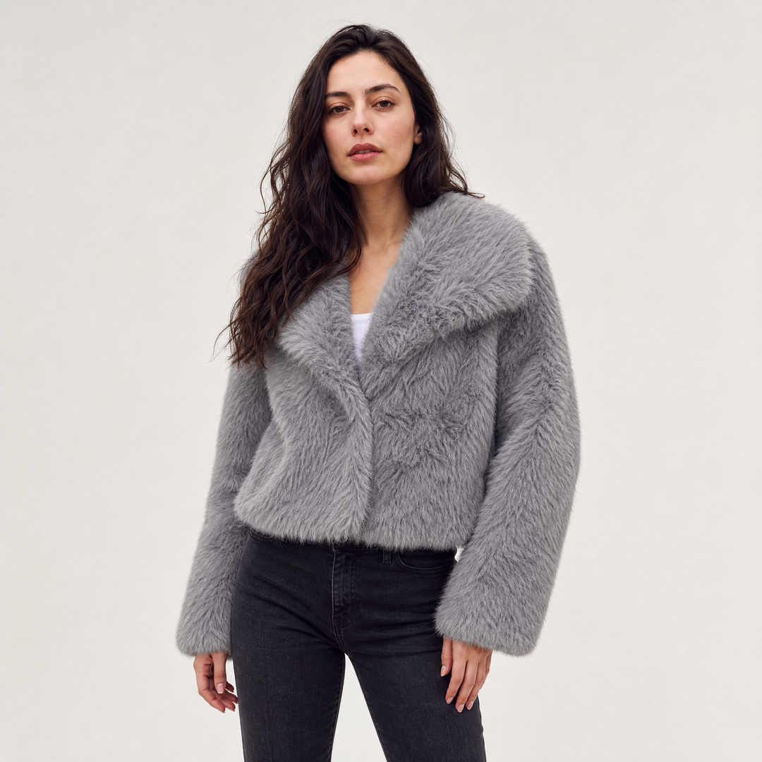 Women's Stylish Faux Fur Coat