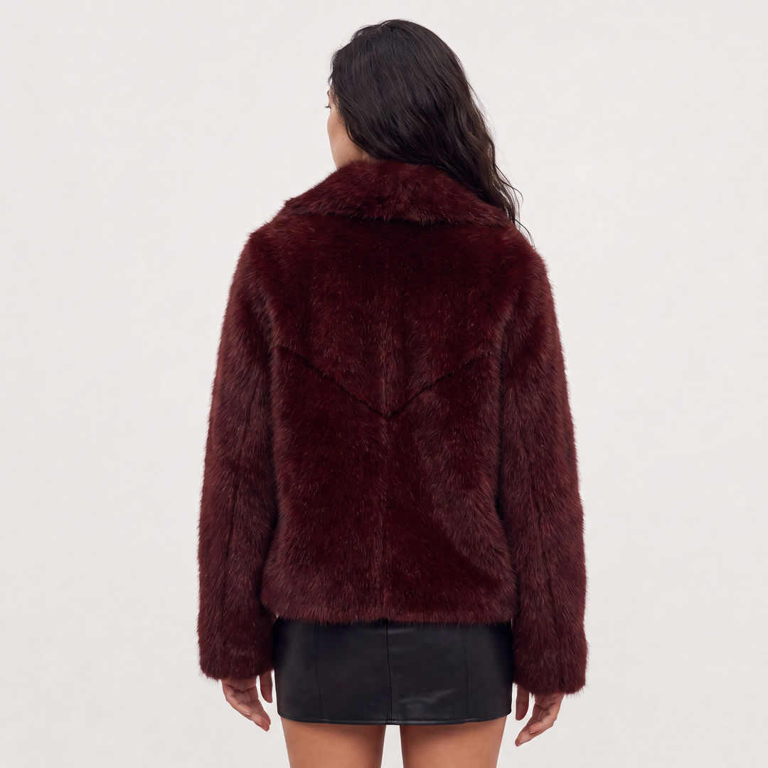 Women's Stylish Faux Fur Coat