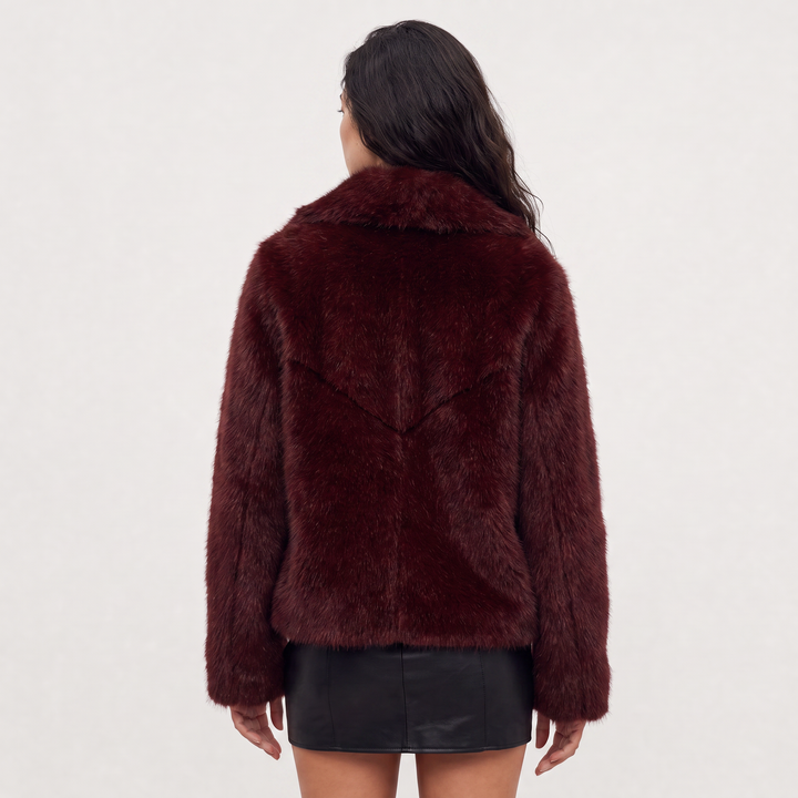 Women's Stylish Faux Fur Coat