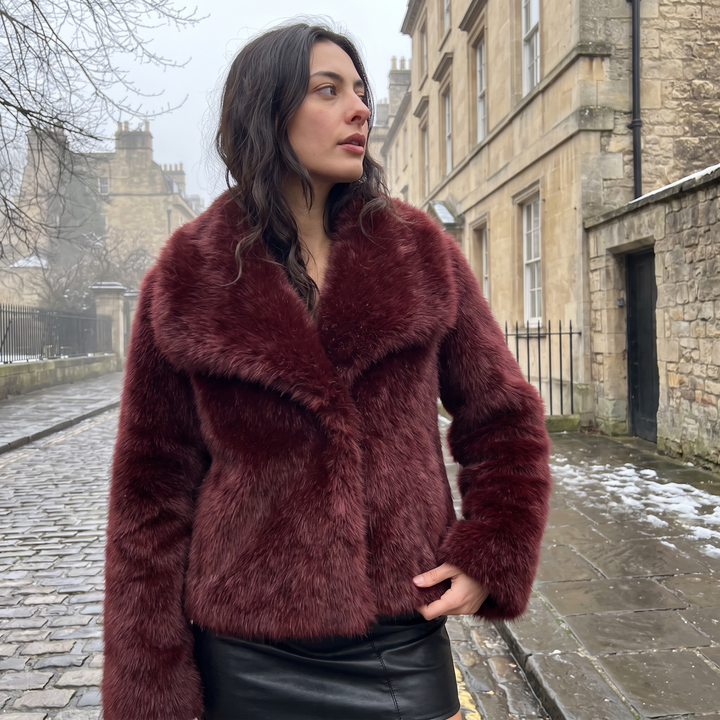 Women's Stylish Faux Fur Coat