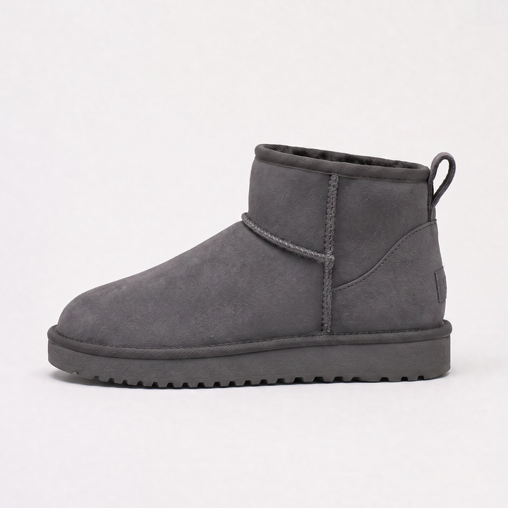 Women's Stylish Suede Ankle Boots with Shearling Lining