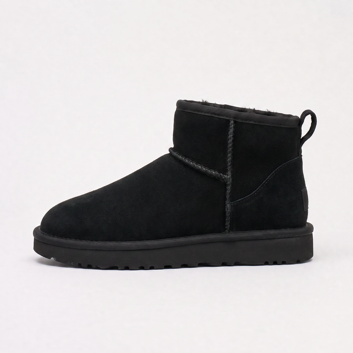 Women's Stylish Suede Ankle Boots with Shearling Lining