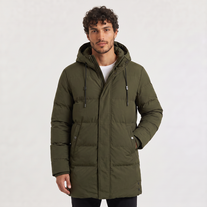 Men's Casual Padded Hooded Winter Parka
