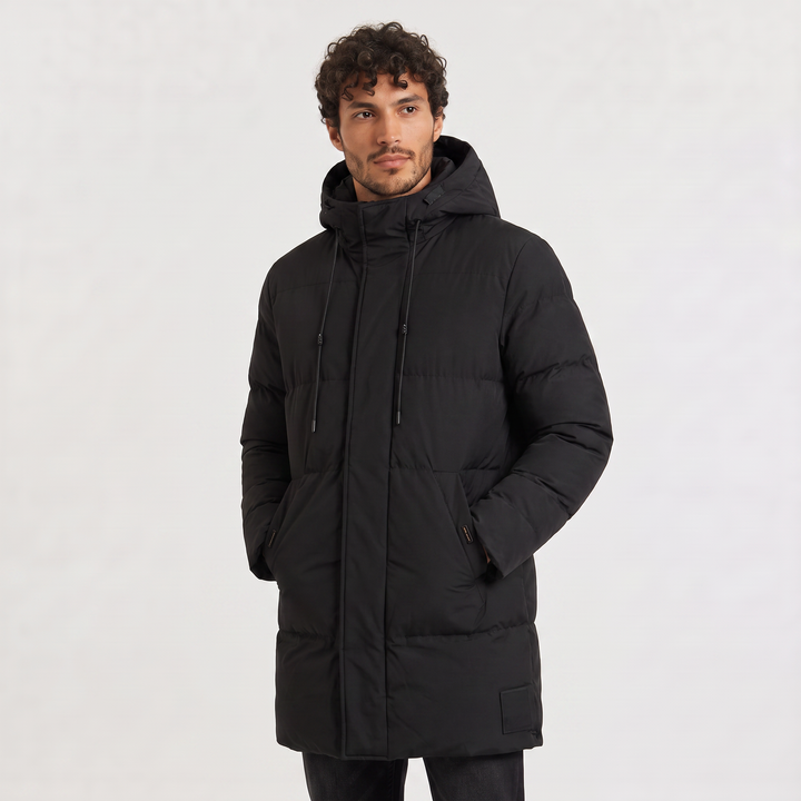 Men's Casual Padded Hooded Winter Parka