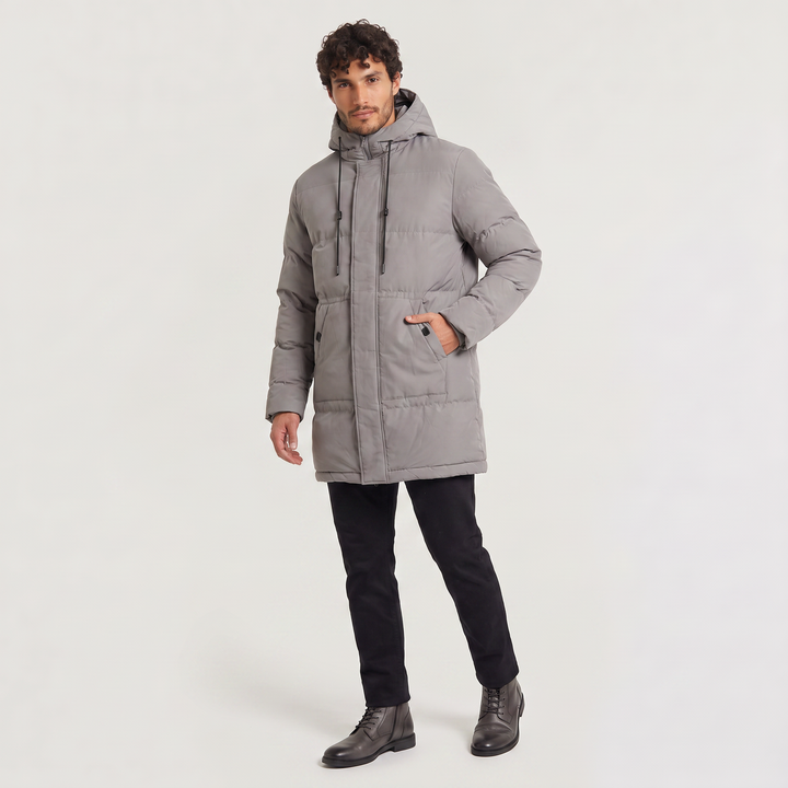 Men's Casual Padded Hooded Winter Parka