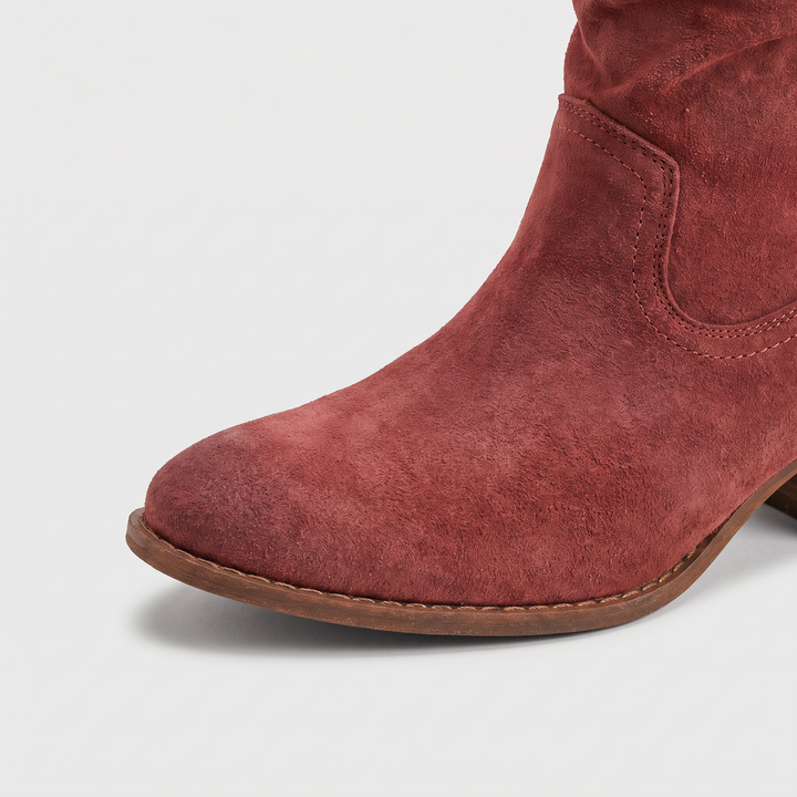 Women's Stylish Suede Fringe Western Boots