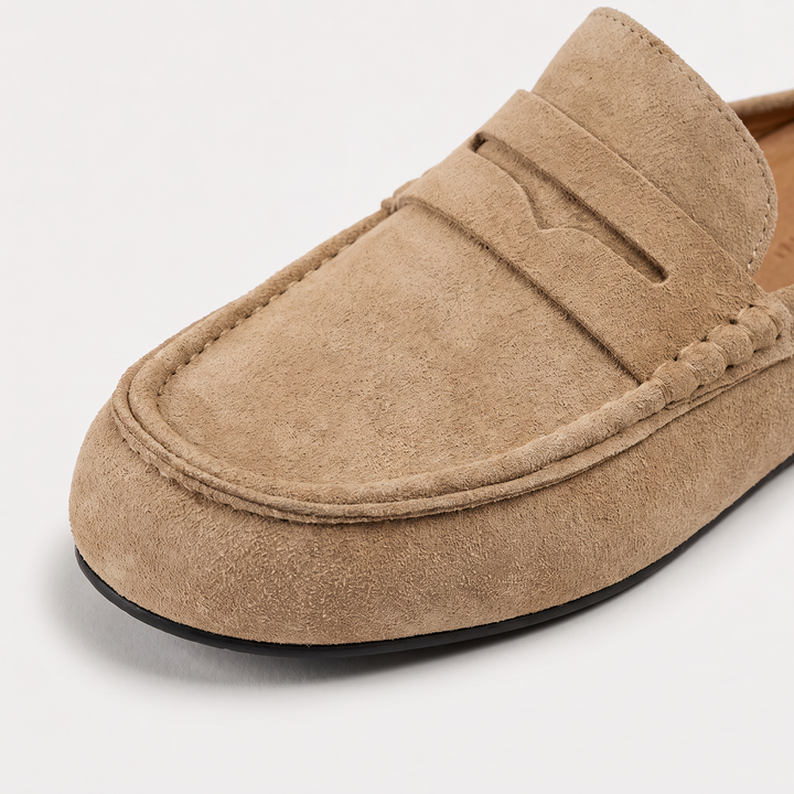 Men's Casual Suede-Look Backless Loafers