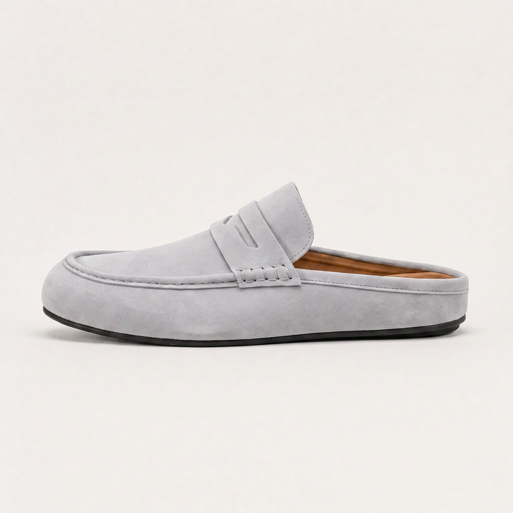 Men's Casual Suede-Look Backless Loafers