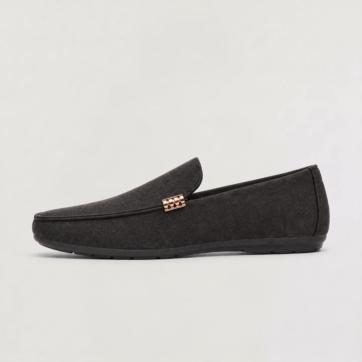 Men's Casual Canvas Textured Slip-On Loafers
