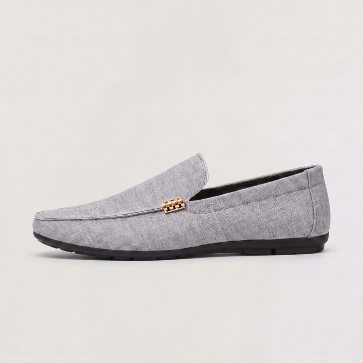 Men's Casual Canvas Textured Slip-On Loafers