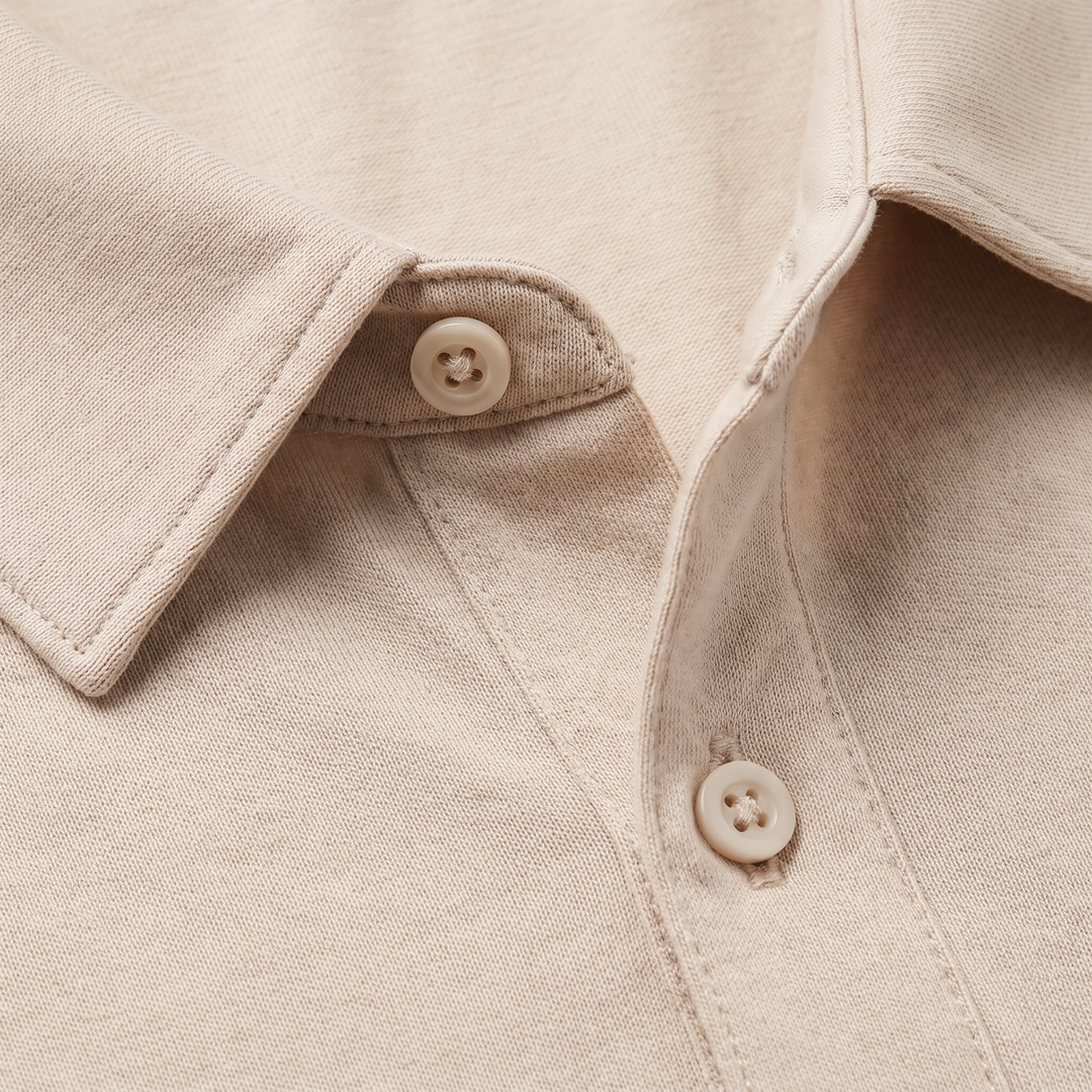 Men's Casual Cotton Short Sleeve Polo Shirt with Chest Pocket