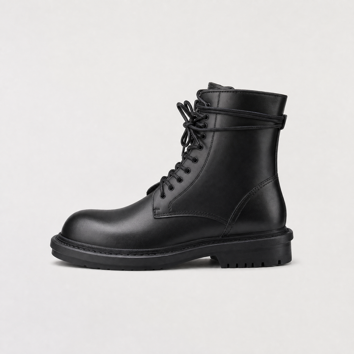 Women's Classic Leather Lace-Up Ankle Boots