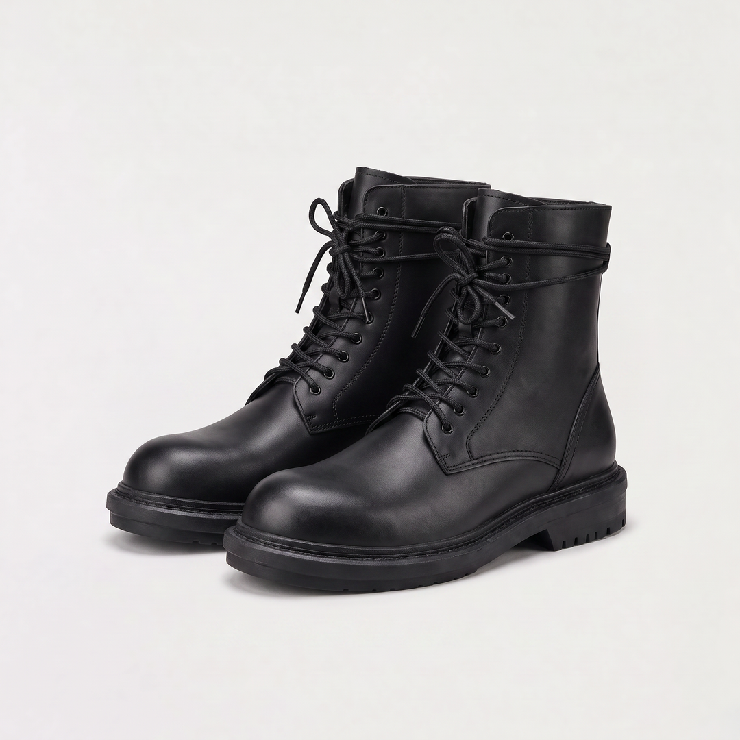 Women's Classic Leather Lace-Up Ankle Boots