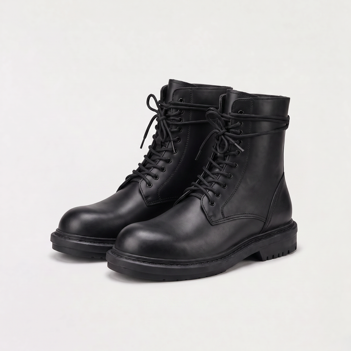 Women's Classic Leather Lace-Up Ankle Boots