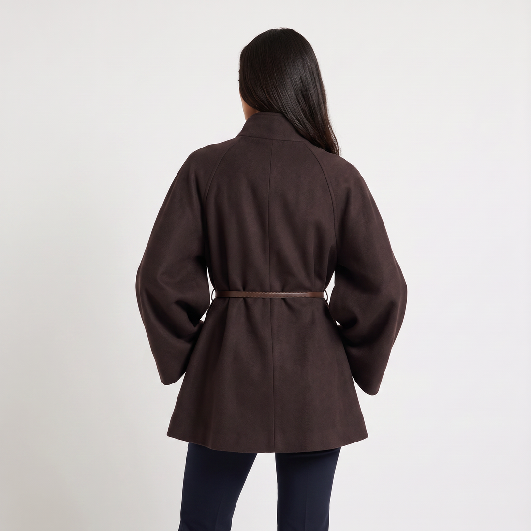 Women's Classic Long Knit Poncho Cape Coat