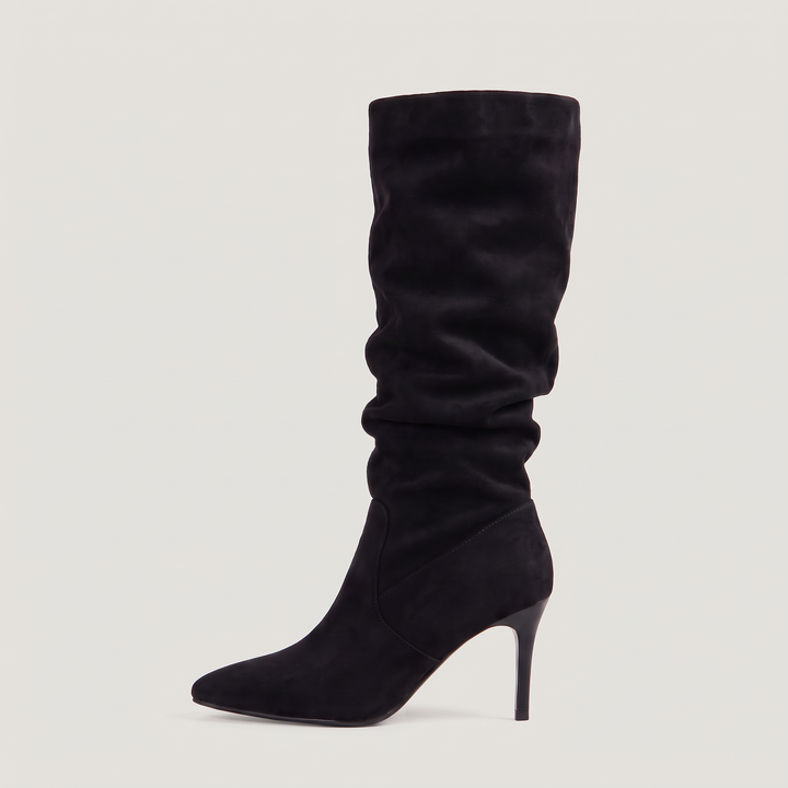 Women's Stylish Suede Slouch Knee High Boots