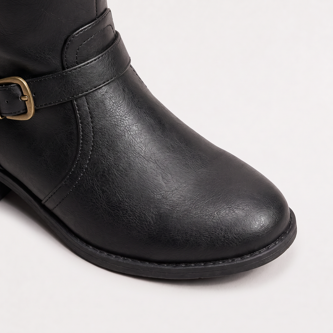 Women's Stylish PU Leather Knee-High Riding Boots