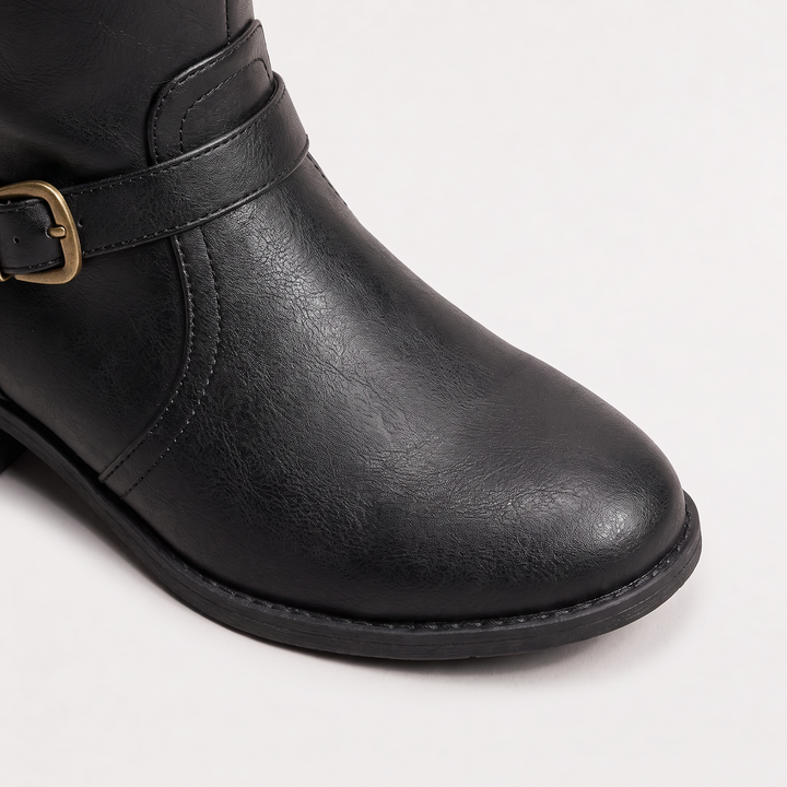 Women's Stylish PU Leather Knee-High Riding Boots
