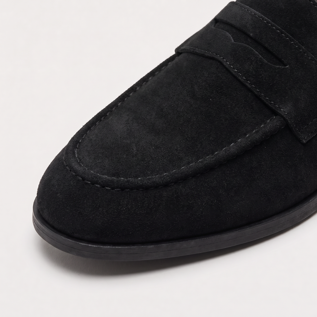 Men's Classic Suede-Look Penny Loafers