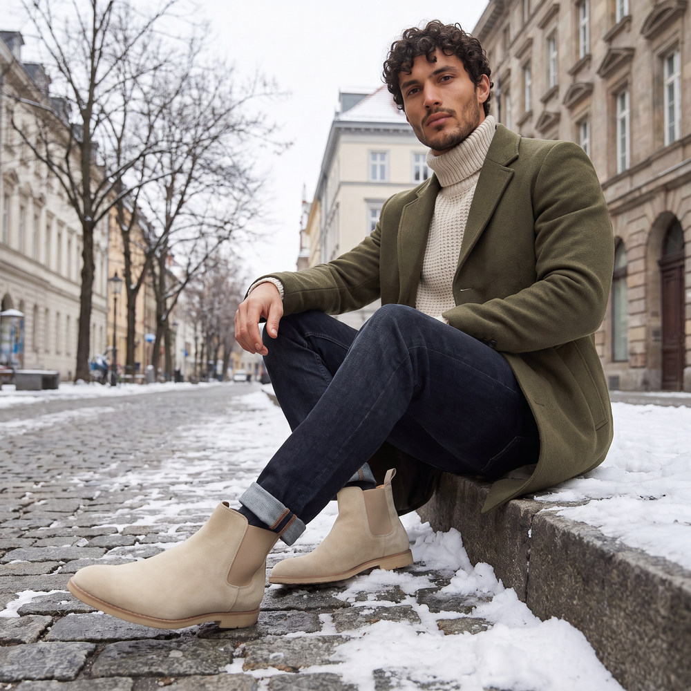 Men's Stylish Suede Chelsea Boots