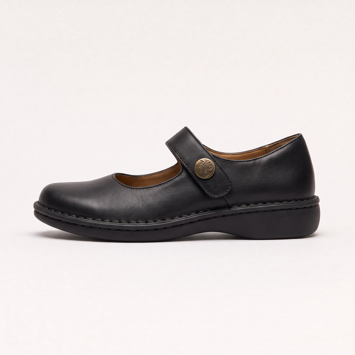 Women's Classic Leather Mary Jane Flat Shoes