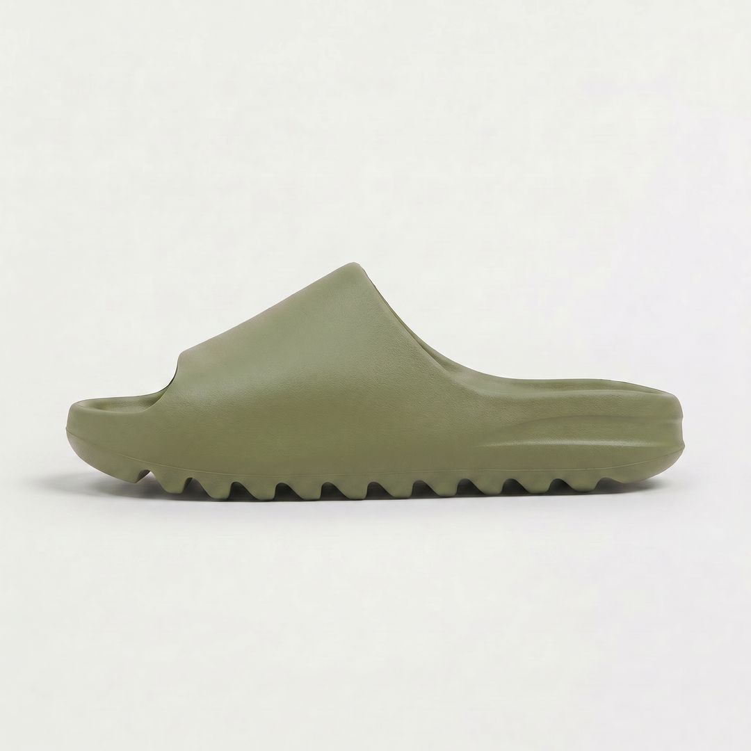 Men's Casual Leather Open-Toe Slide Sandals