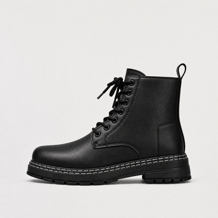 Men's Classic Leather High-Top Lace-Up Hiking Boots