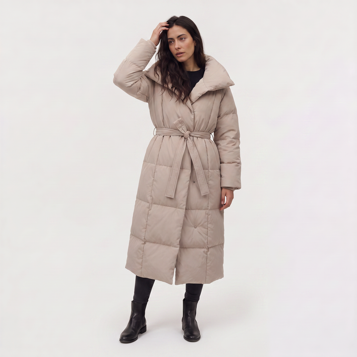Women's Casual Long Line Hooded Puffer Coat