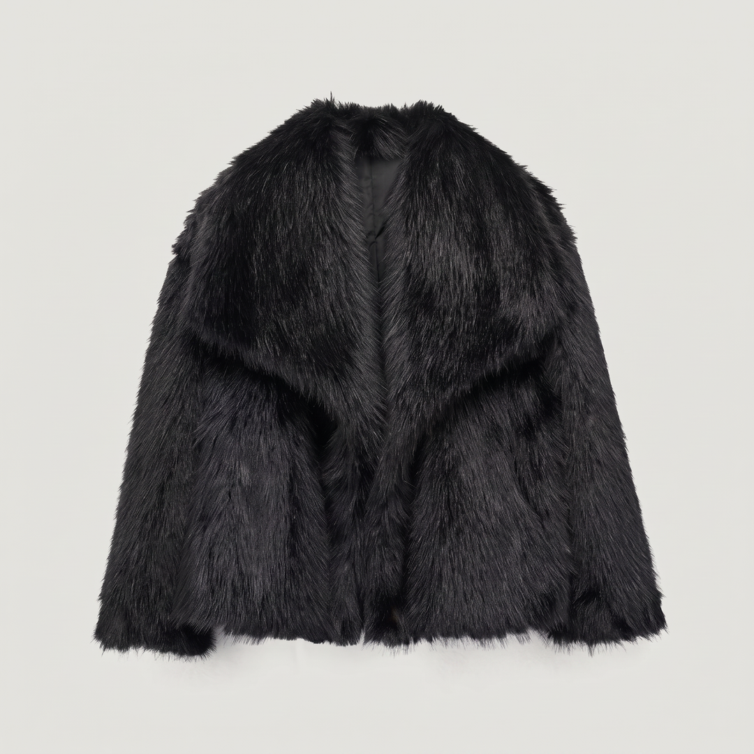 Women's Classic Faux Fur Longline Coat