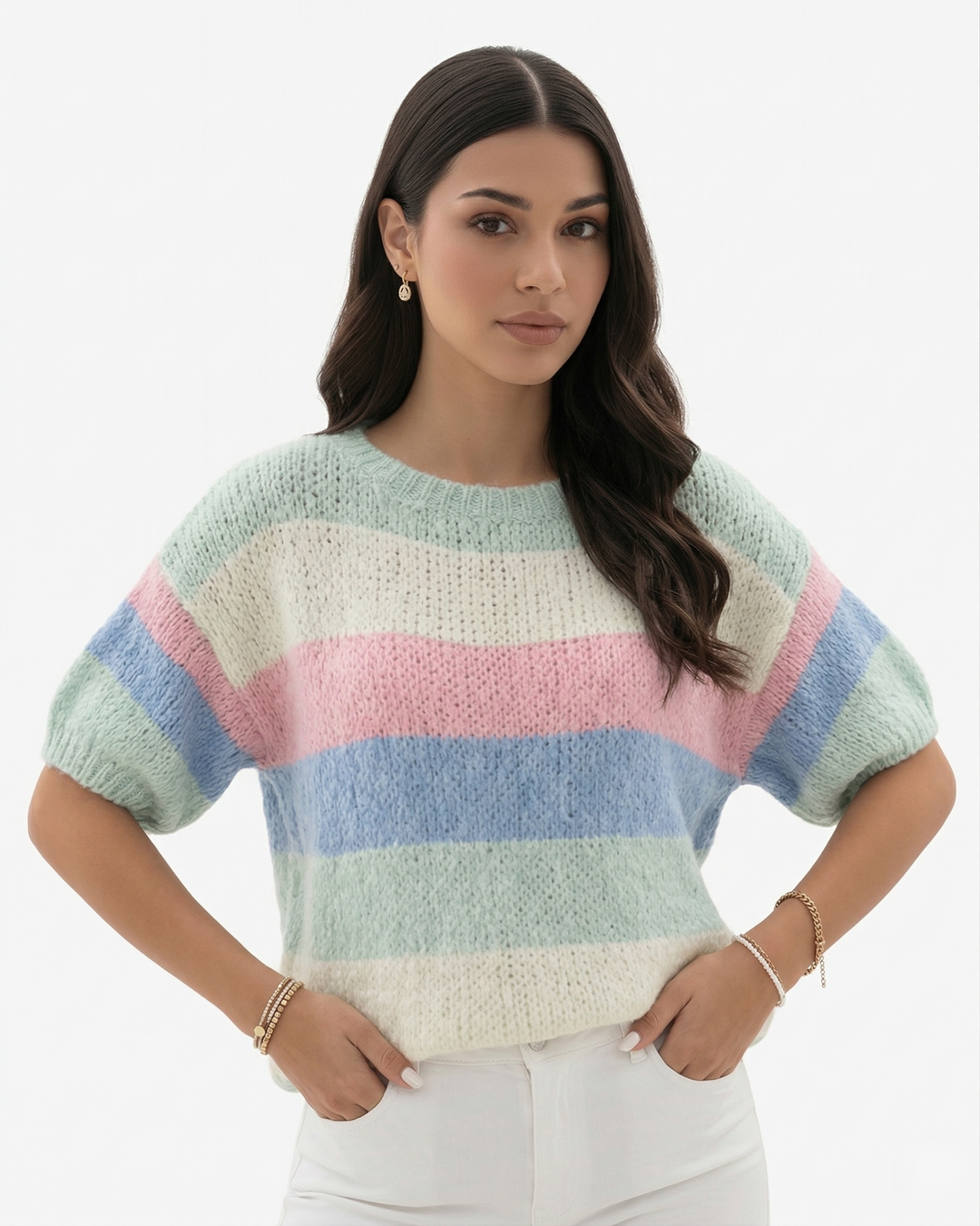 Unisex Knit Sweater Pullover Crew Neck