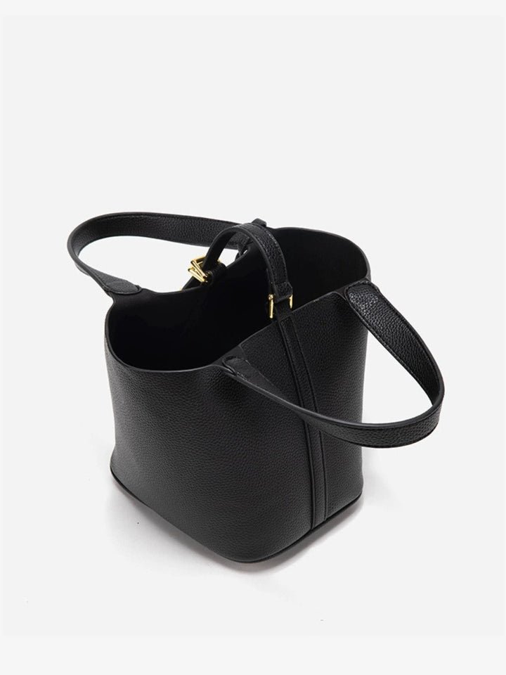 Women's Classic Leather Bucket Bag