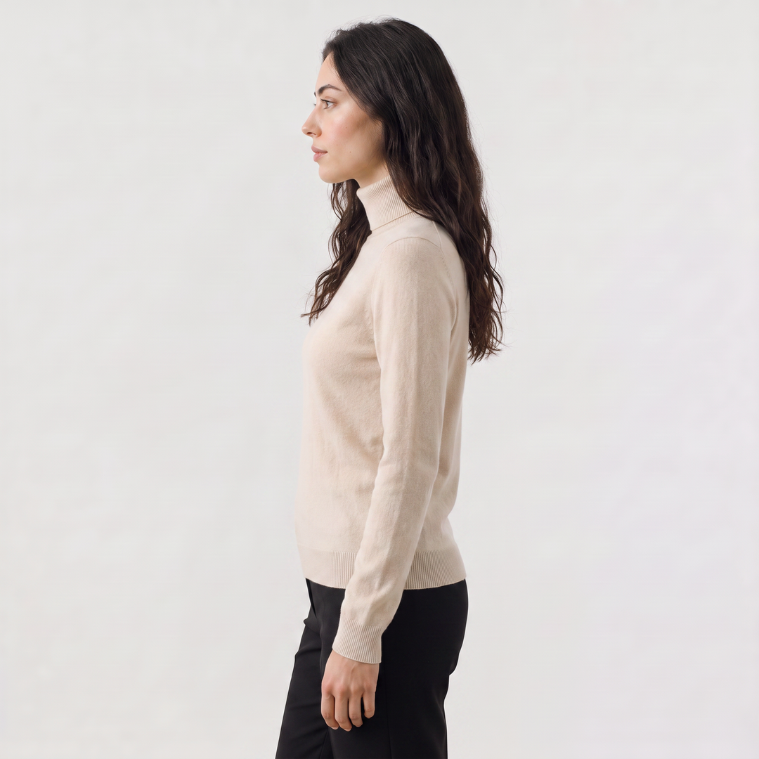 Women's Classic Fine-Knit Turtleneck Sweater