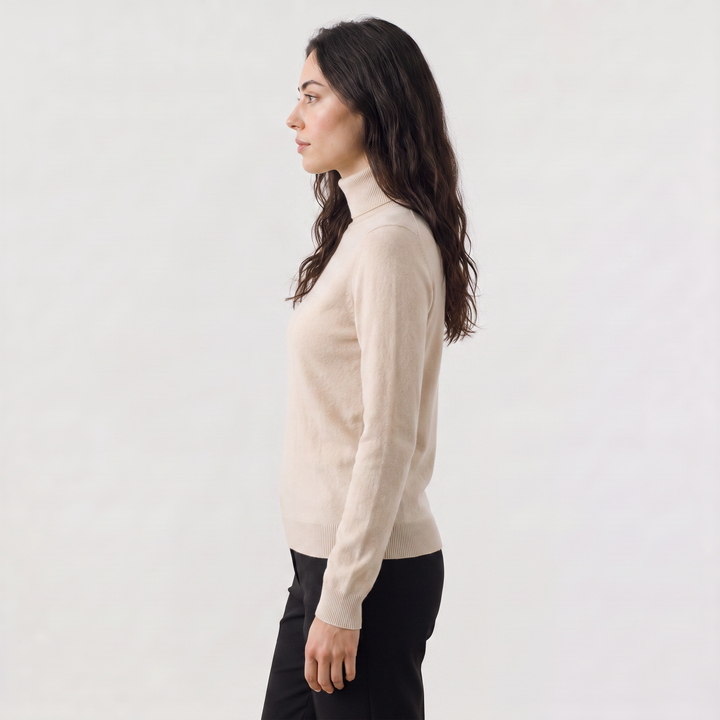 Women's Classic Fine-Knit Turtleneck Sweater