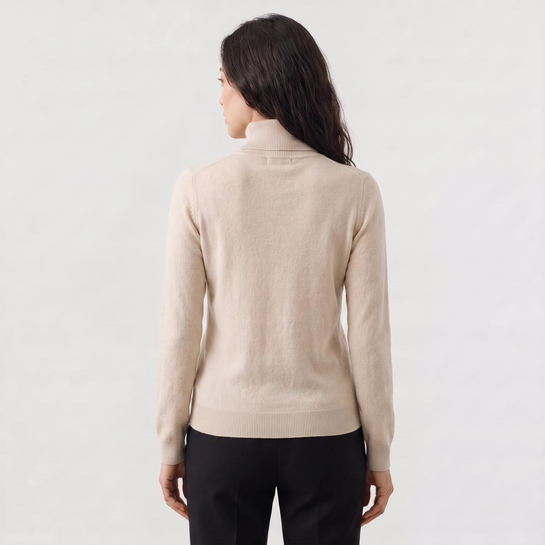 Women's Classic Fine-Knit Turtleneck Sweater