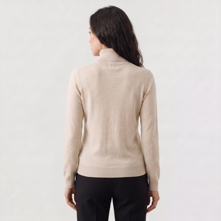 Women's Classic Fine-Knit Turtleneck Sweater