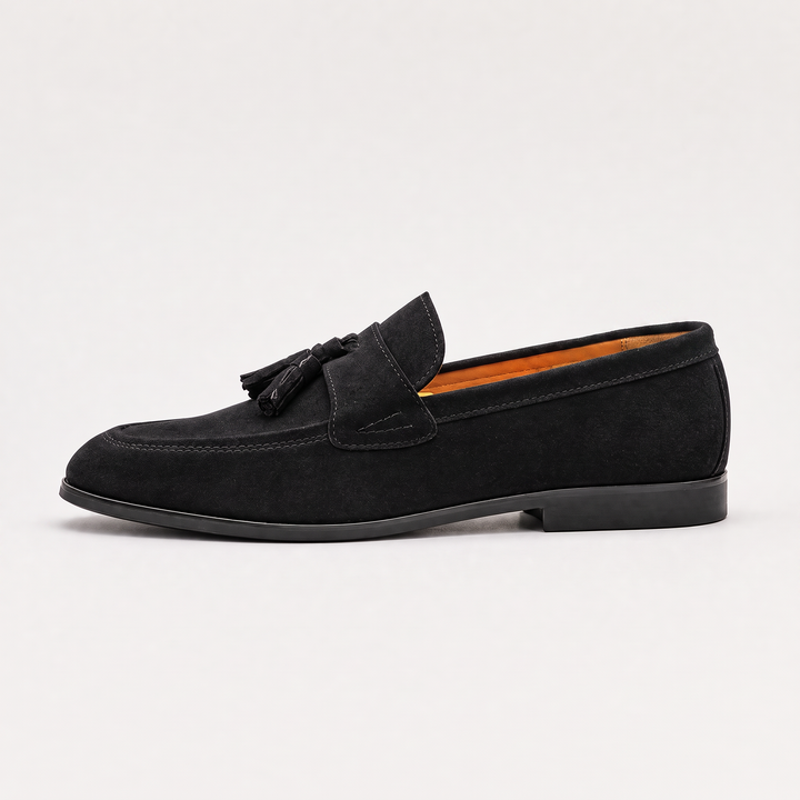 Men's Casual Suede Tassel Loafers Low Top Shoes