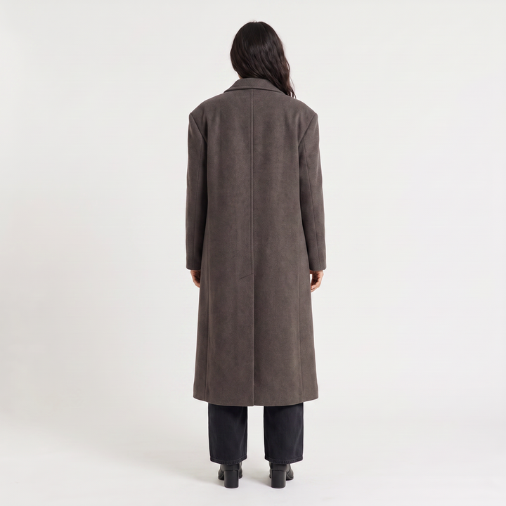 Women's Oversized Wool Blend Double-Breasted Coat