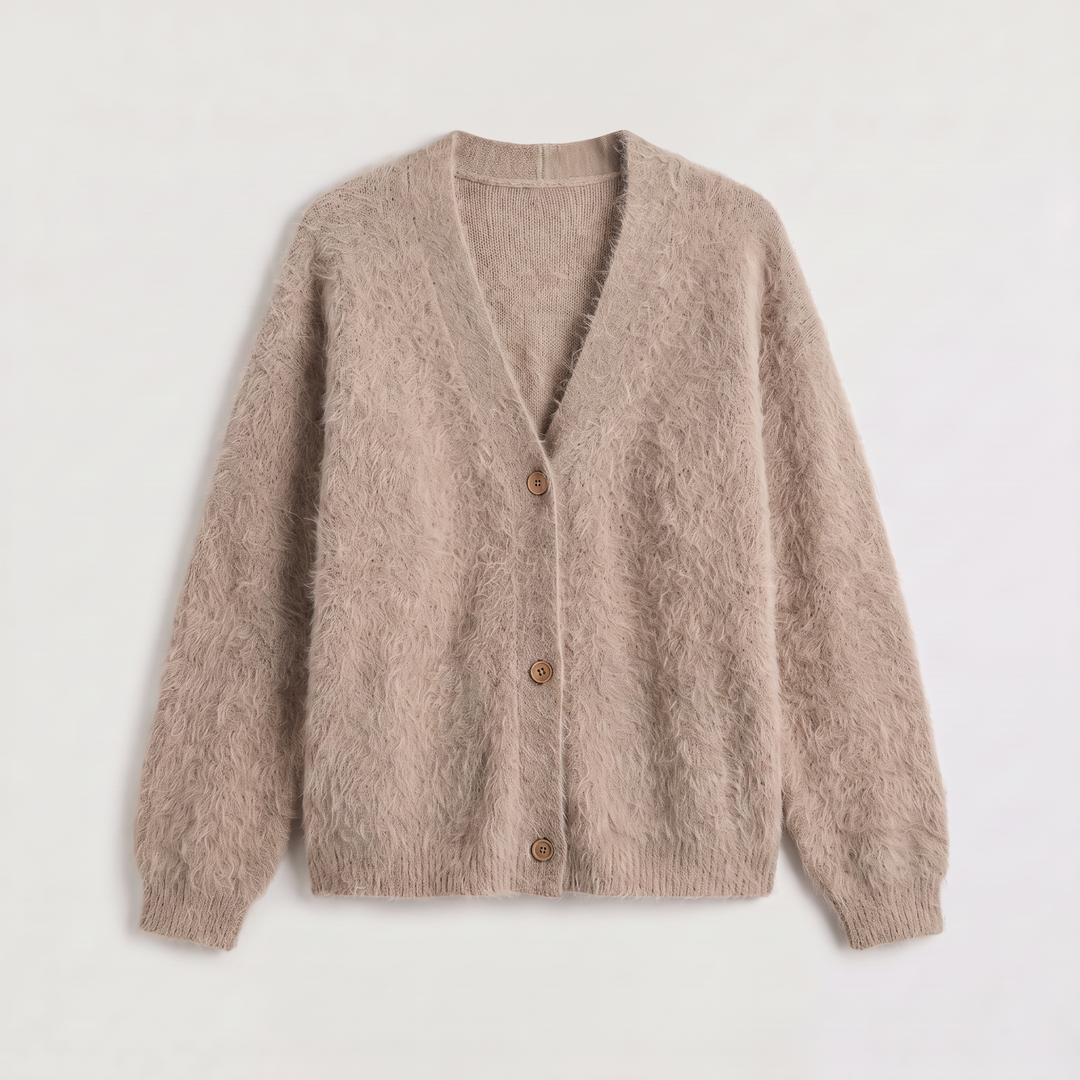 Women's Casual Button-Front Knit Cardigan