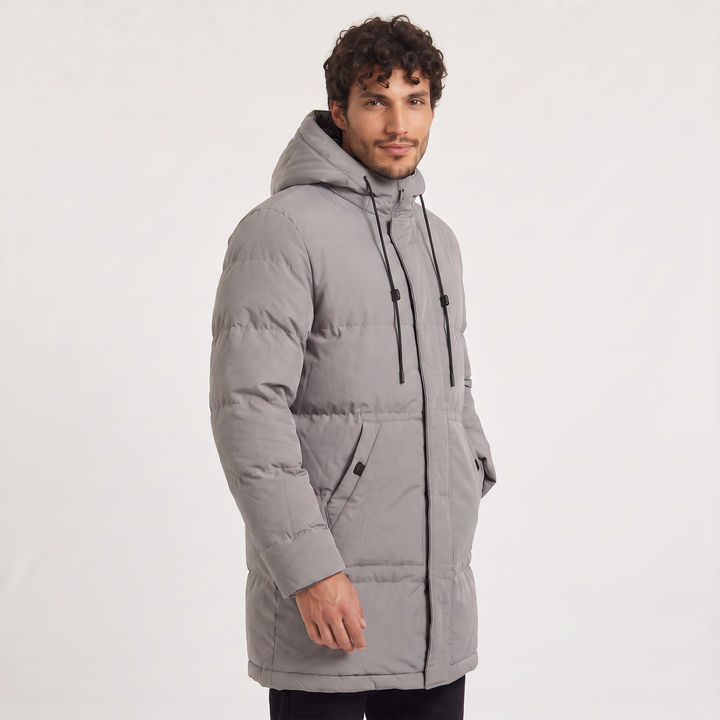 Men's Casual Padded Hooded Winter Parka