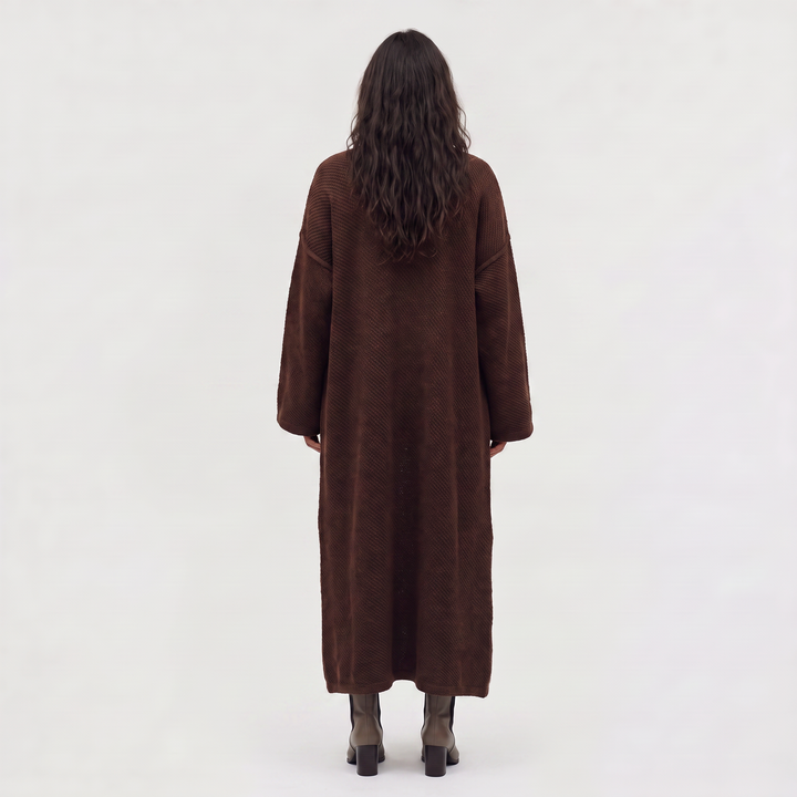 Women's Casual Long Line Knit Open-Front Cardigan