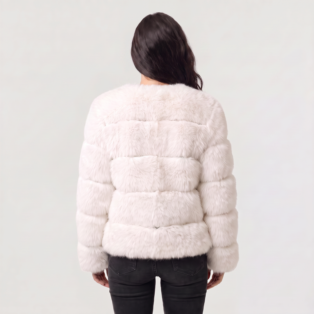 Women's Stylish Faux Fur Fluffy Jacket