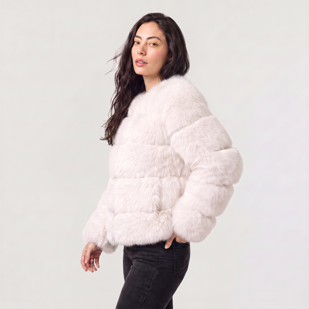 Women's Stylish Faux Fur Fluffy Jacket