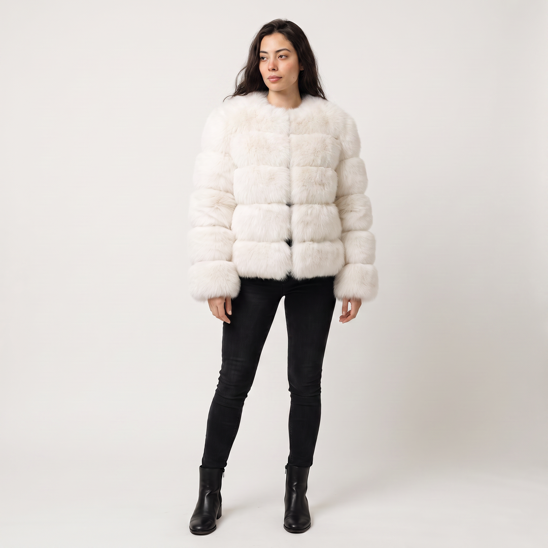 Women's Stylish Faux Fur Fluffy Jacket