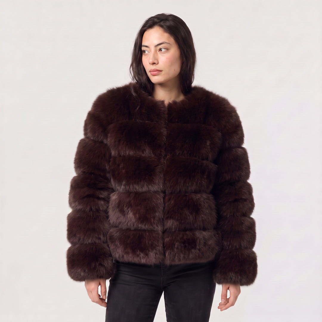Women's Stylish Faux Fur Fluffy Jacket